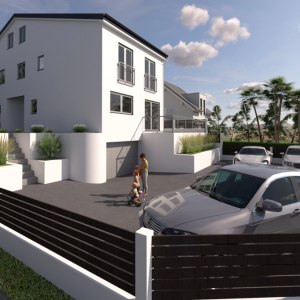 Malinska, OTOK KRK - Dvojna kuća s pogledom na more, novogradnja