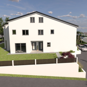 Malinska, OTOK KRK - Dvojna kuća s pogledom na more, novogradnja