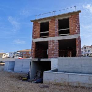 Malinska, OTOK KRK - Dvojna kuća s pogledom na more, novogradnja