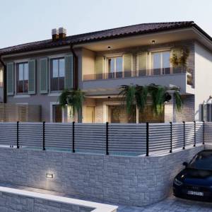 MALINSKA, OTOK KRK- Dvojna kuća s bazenom i pogledom na more