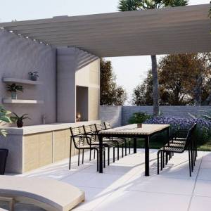 MALINSKA, OTOK KRK- Dvojna kuća s bazenom i pogledom na more