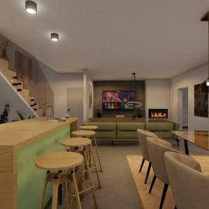 MALINSKA, OTOK KRK- Dvojna kuća s bazenom i pogledom na more