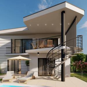 MALINSKA, OTOK KRK – Moderna vila s bazenom 100 m od mora