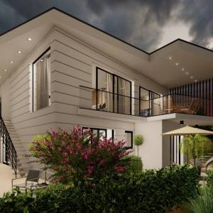 MALINSKA, OTOK KRK – Moderna vila s bazenom 100 m od mora