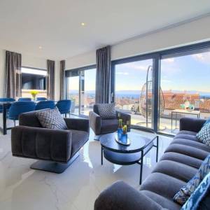 Malinska - penthouse s pogledom na more