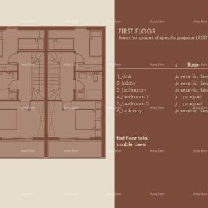 Medulin, Moderni troetažni apartman s pogledom na more, A1