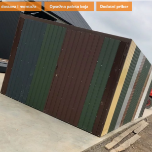 Metalna garaža 3x5m