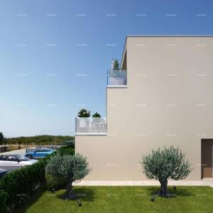 Moderna novogradnja s dva stana i panoramskim pogledom na more – Žbandaj, Poreč