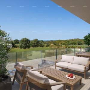 Moderna novogradnja s dva stana i panoramskim pogledom na more – Žbandaj, Poreč