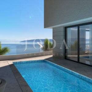 Mošćenička Draga - Premium stan s vlastitim bazenom i panoramskim pogledom