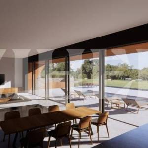 MOTOVUN, GRAĐEVINSKO ZEMLJIŠTE S DOZVOLAMA ZA IZGRADNJU 4 VILE