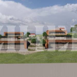 MOTOVUN, GRAĐEVINSKO ZEMLJIŠTE S DOZVOLAMA ZA IZGRADNJU 4 VILE