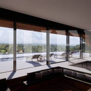 MOTOVUN, GRAĐEVINSKO ZEMLJIŠTE S DOZVOLAMA ZA IZGRADNJU 4 VILE