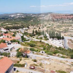 Nerežišća otok Brač građevinsko zemljište 901 m2 + 2 dozvole - novo
