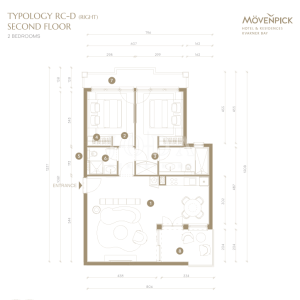 Novi Vinodolski dvosobni apartman, drugi red do mora