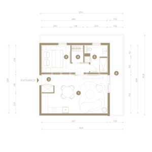 Novi Vinodolski jednosobni apartman, drugi red do mora