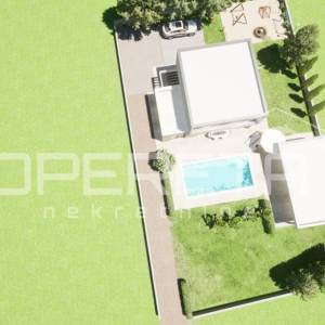 Novogradnja – kuća s bazenom, parcela površine 1.131 m2, Raštane