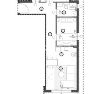 Omiš, novogradnja: dvosoban stan s liftom, balkonom i pogledom na more