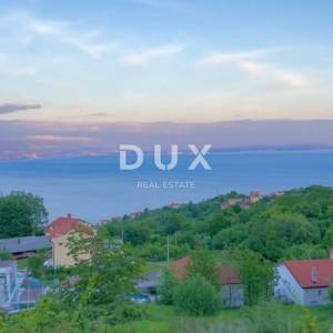 OPATIJA, BREGI- zemljište 3750m2 S 4 LOKACIJSKE DOZVOLE! za 4 exluzivne ville s bazenom i panoramskim pogledom na more