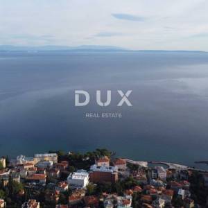 OPATIJA, CENTAR- građevinsko zemljište 1900m2 s GRAĐ. DOZVOLOM s panoramskim pogledom na more za obiteljsku kuću/ villu/ stambe...