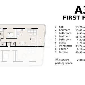 OPATIJA, IČIĆI - Elegantna jedinica s terasom i pogledom na cijeli Kvarner