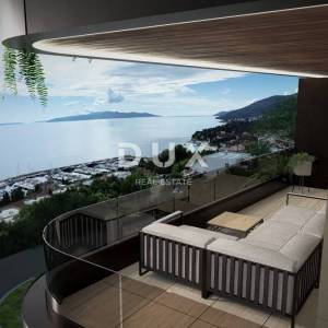 OPATIJA, IČIĆI - Elegantna jedinica s terasom i pogledom na cijeli Kvarner