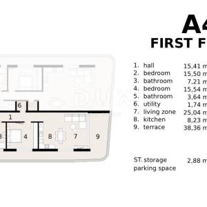 OPATIJA, IČIĆI - Luksuzni stan s terasom i pogledom bez prepreka