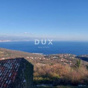 OPATIJA, IČIĆI, POLJANE- starina s prekrasnim panoramskim pogledom na more, spremna za adaptaciju