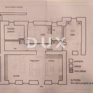 OPATIJA, VOLOSKO - stan 162 m2 s pogledom na more + pripadajuća okućnica 300m2