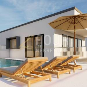 Otok Krk, Brzac, dvojna vila s bazenom