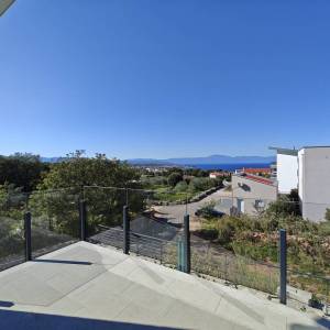 OTOK KRK, MALINSKA - Luksuzna dvojna kuća s panoramskim pogledom na more