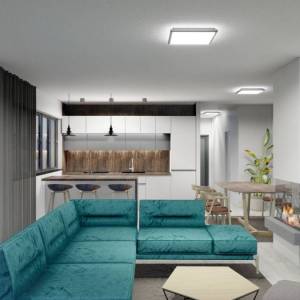 OTOK KRK, MALINSKA - Moderna kuća s bazenom, pogledom na more i garažom