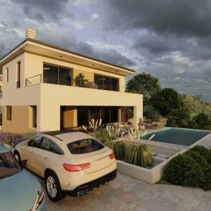 OTOK KRK, MALINSKA -  Zemljište s građevinskom dozvolom