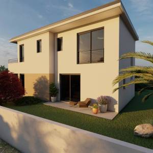 OTOK KRK, MALINSKA -  Zemljište s građevinskom dozvolom