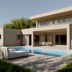 Otok Krk - Moderna dvojna kuća s pogledom na more