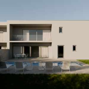 Otok Krk - Moderna dvojna kuća s pogledom na more