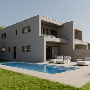 Otok Krk - Moderna dvojna kuća s pogledom na more