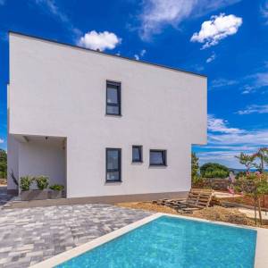 OTOK KRK, okolica grada Krka - Luksuzna vila s panoramskim pogledom na more