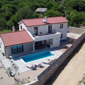 OTOK KRK, okolica grada Krka - Luksuzna vila u novogradnji na mirnoj lokaciji