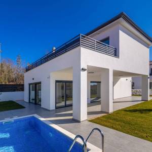 OTOK KRK, okolica Malinske - Luksuzna vila s bazenom i pogledom na more