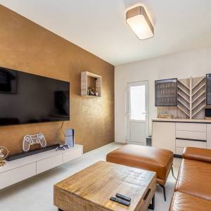 OTOK KRK, OMIŠALJ - Moderna dvoja kuća s bazenom