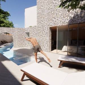 OTOK KRK, RISIKA - Luksuzna kuća s bazenom na osami