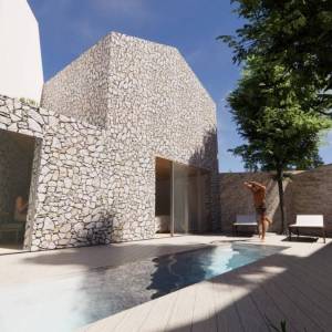 OTOK KRK, RISIKA - Luksuzna kuća s bazenom na osami