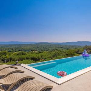 OTOK KRK, šire područje grada Krka - Luksuzna vila s panoramskim pogledom na prirodu