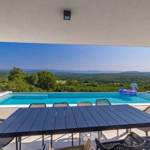 OTOK KRK, šire područje grada Krka - Luksuzna vila s panoramskim pogledom na prirodu