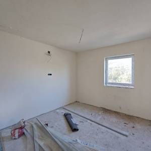 OTOK KRK, šire područje grada Krka - Kuća s bazenom u roh-bau fazi