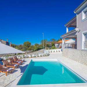 OTOK KRK, ŠOTOVENTO - Kuća s bazenom i pogledom na more