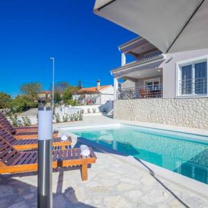 OTOK KRK, ŠOTOVENTO - Kuća s bazenom i pogledom na more