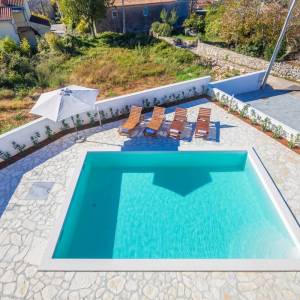 OTOK KRK, ŠOTOVENTO - Kuća s bazenom i pogledom na more