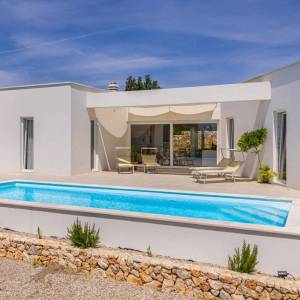 OTOK KRK, Šotovento - Luksuzna moderna vila s bazenom i pogledom na more 